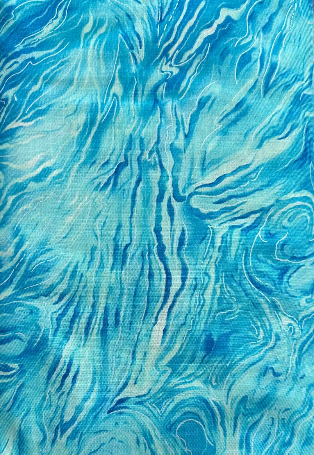 Blue Fabric by the Yard by Robert Kaufman Blue Marble Fabric Etsy