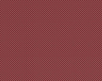 Red fabric by the yard by Riley Blake Buttermilk Basics, Americana fabric, antique look fabric, Buttermilk Basin fabric, #21319