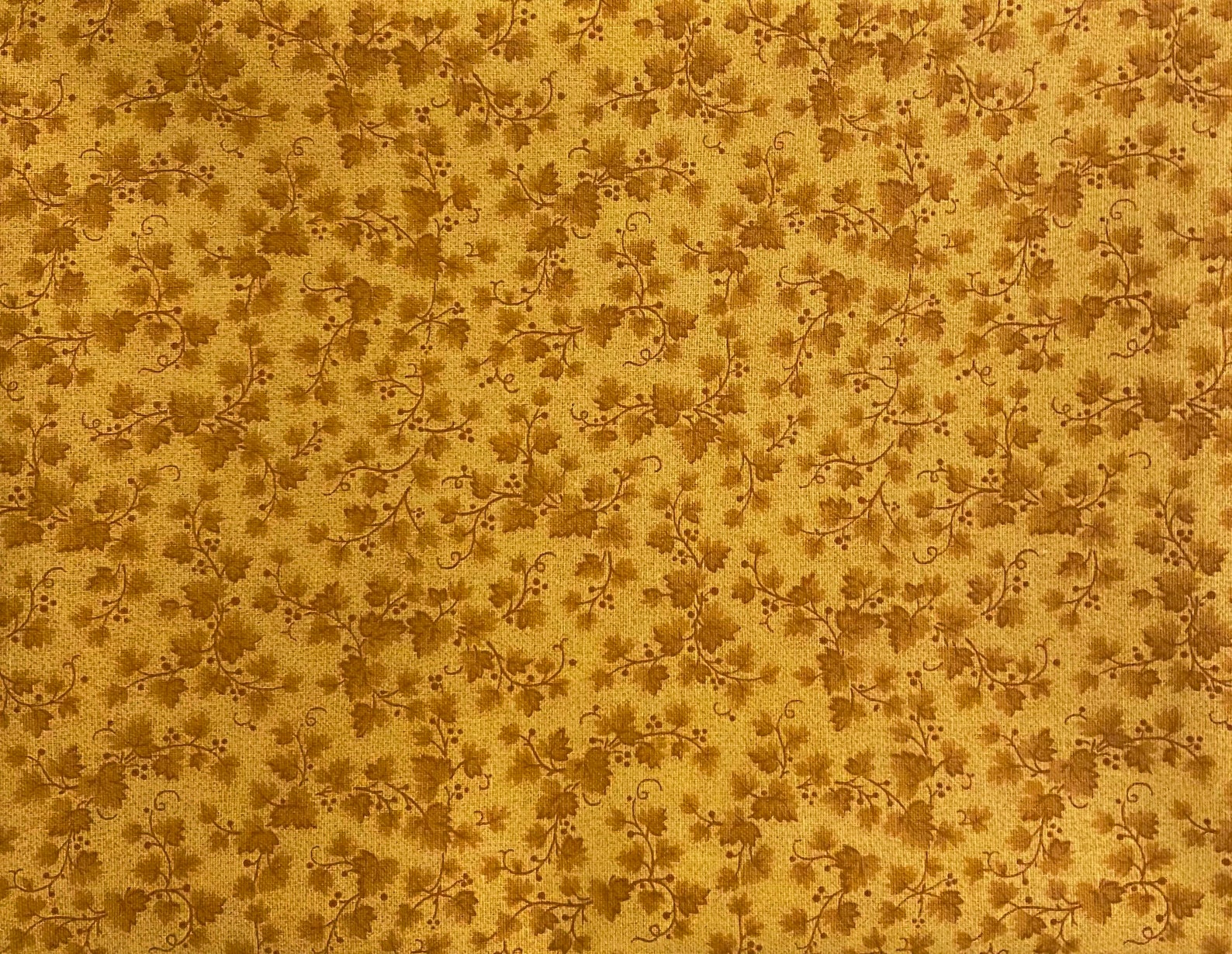 Gold Fabric by the Yard Gold Floral Fabric Gold Flower Etsy