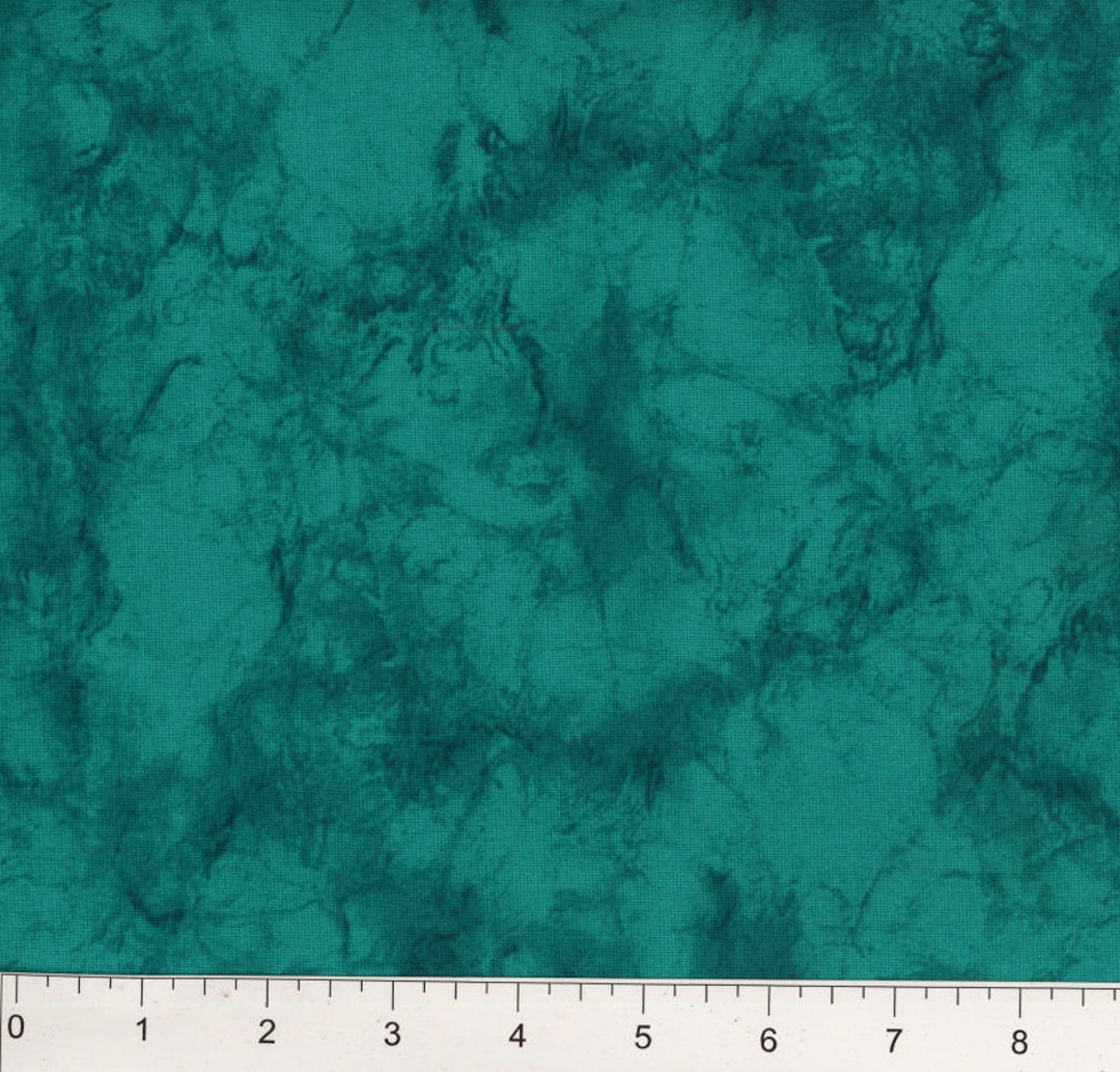 Teal Fabric by the Yard, Teal Marble Fabric, Teal Green Fabric by the Yard, Teal Tonal Fabric