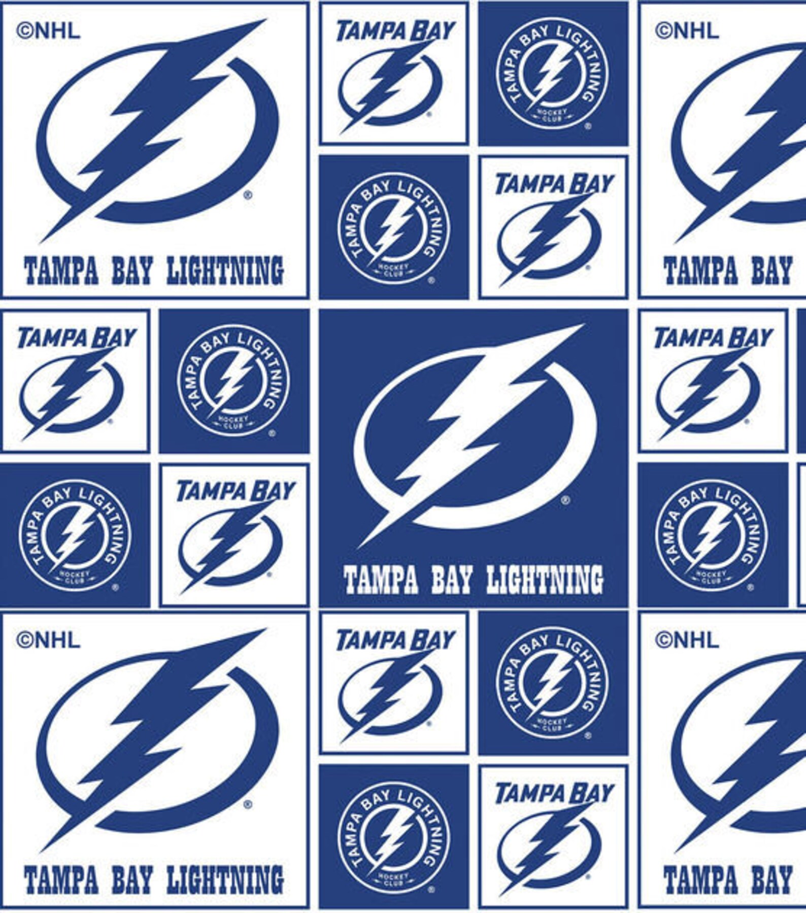 Tampa Bay Lightning Fabric by the Yard Cotton Tampa Bay Etsy