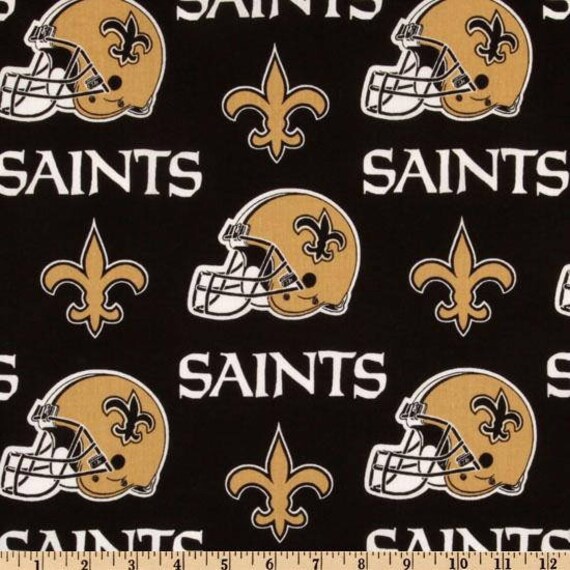 New Orleans Saints Fabric by the Yard Cotton New Orleans Saints