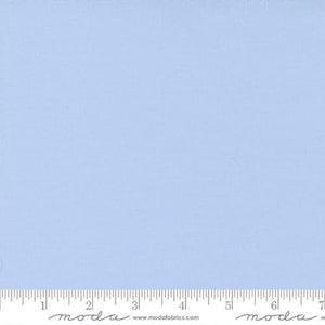 Moda Bella Solids in Light Blue 9900 63, solid blue fabric, solid fabric, blue cotton, blue fabric basics, light blue fabric, #23542