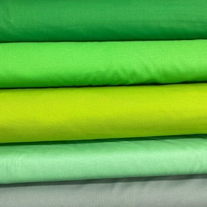 Solid green cotton fabric by the yard, solid cotton fabric by the yard, green fabric, solid fabric