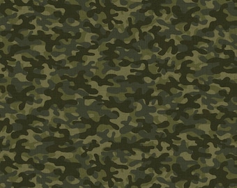 Camo fabric by the yard, brown and green camouflage fabric, brown camo, green camo, cotton camo, jungle camo, #20599