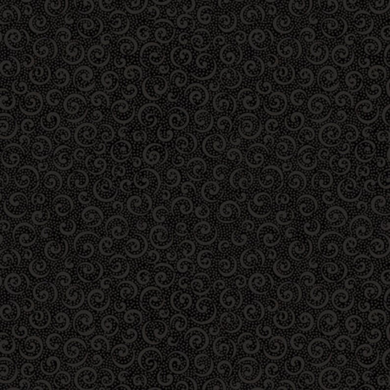 Black Fabric by the Yard From Andover Fabrics by Midnight Magic, Black  Cotton, Black Fabric Basics, Black Blender Fabric, 23064 