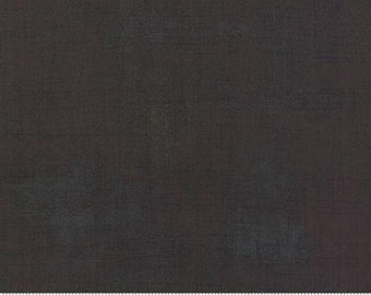 Moda Grunge Expresso 30150 310, black fabric by the yard, Moda fabric, black grunge, black fabric basics, expresso fabric, #23456