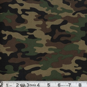 SALE! Camo fabric remnant 32 inches, army camo, brown and green camouflage fabric, army camouflage fabric, army camo, green camo, #17234
