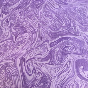 Purple fabric by the yard, lavender fabric, lilac fabric, light purple swirl fabric by the yard, purple marble fabric, #17090