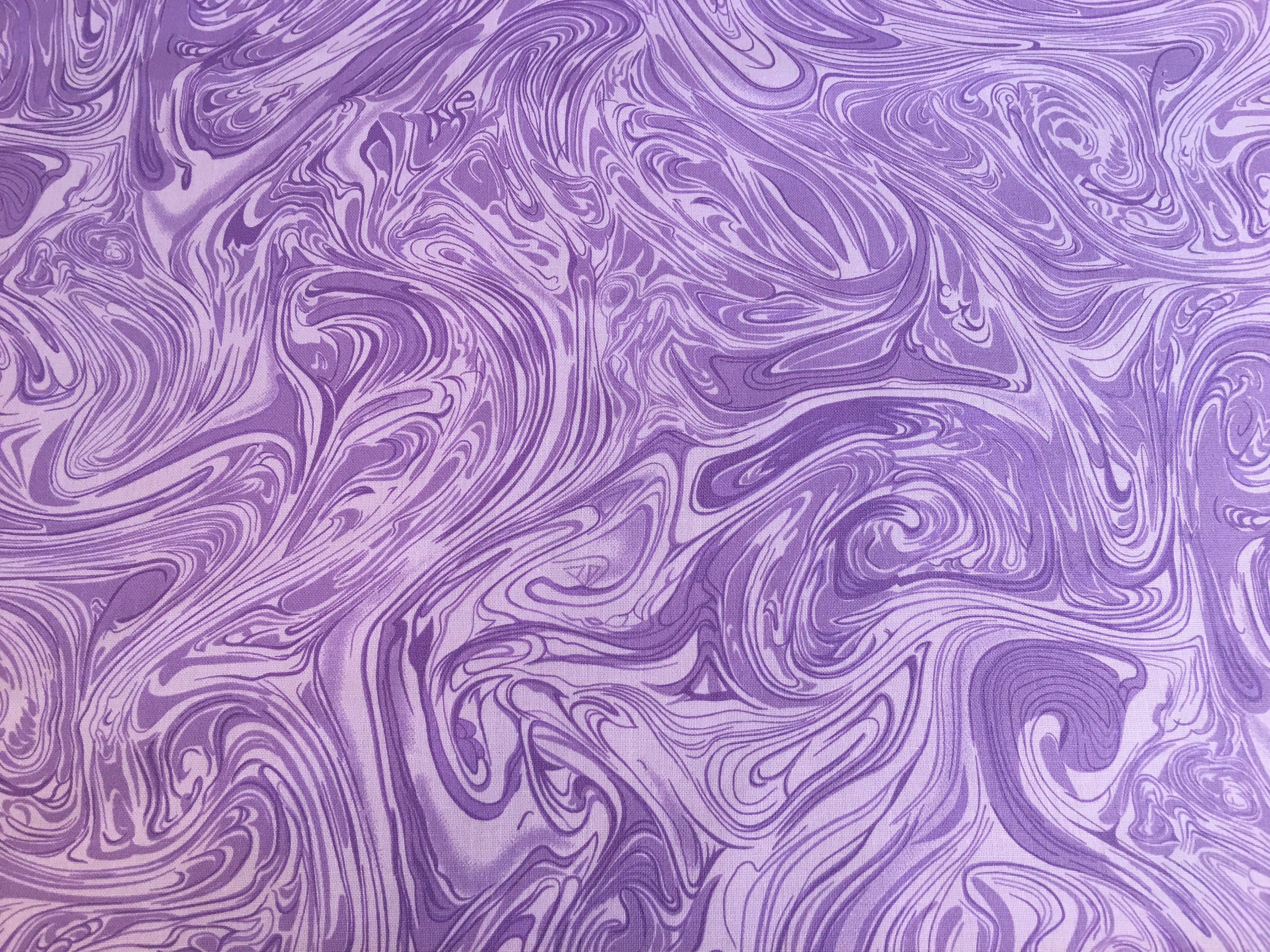 Purple fabric by the yard, lavender fabric, lilac fabric, light purple  swirl fabric by the yard, purple marble fabric, #17090