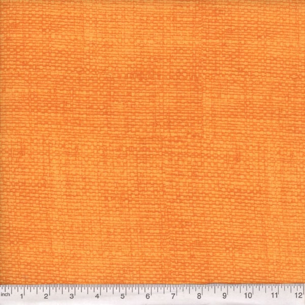 Orange burlap LOOK cotton fabric by the yard, orange cotton fabric, orange fabric, orange fabric basics, orange blender fabric, #19097