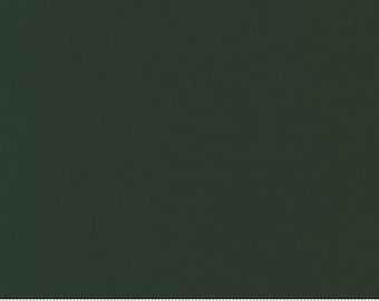 Hunter green solid cotton fabric by the yard Moda Bella Solids in Hunter Green 9900 15, #24277