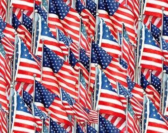 American flag fabric by the yard, patriotic fabric, red white and blue fabric by the yard, stars and stripes, #20211