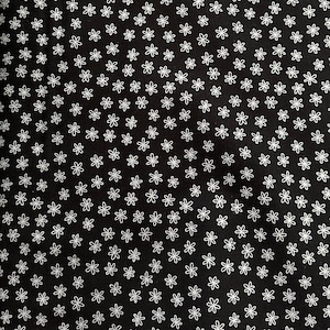 Black fabric by the yard by Andover Fabrics Vice Versa line, black cotton, floral fabric, black modern fabric, black and silver, #24154