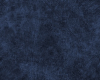 Navy blue grunge paint fabric by the yard, blue fabric, navy blue grunge paint fabric, blue cotton, navy blue blender fabric, #21118