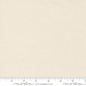 Moda Bella Solids Muslin in Unbleached 9900 285, solid off white fabric, solid fabric, off white cotton, unbleached fabric, #23518
