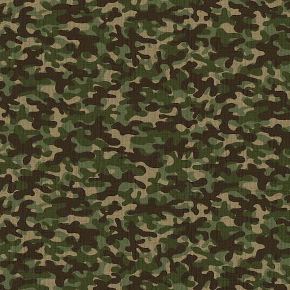 Camo fabric by the yard, brown and green camouflage fabric, brown camo,  green camo, cotton camo, #20598