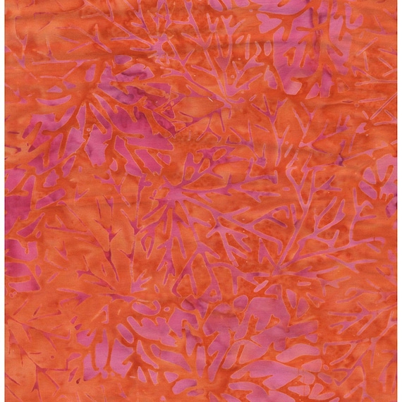 Orange batik fabric by the yard by Timeless Treasures, orange fabric by the  yard, mums batik fabric, orange mums fabric, #20377