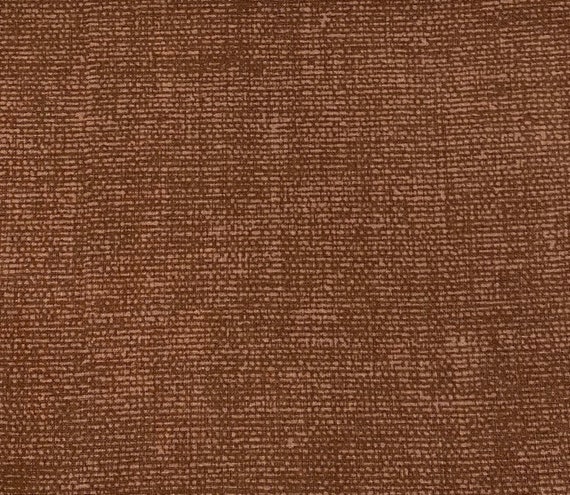 Brown Burlap LOOK Fabric by the Yard, Brown Cotton Fabric, Rustic