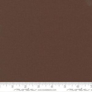 Moda Bella Solids in Chocolate 9900 41, solid brown fabric, solid fabric, brown cotton, brown fabric basics, chocolate fabric, #23584