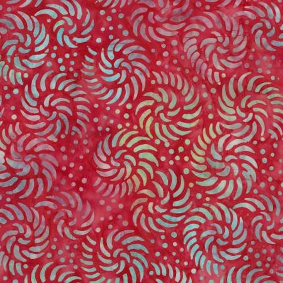 Cranberry Red Batik by the Yard, Timeless Treasures Tonga Apple Red Batik,  Red Fabric by the Yard, Cranberry Batik Fabric, 20379 