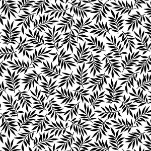 SALE! White and black fabric remnant 28 inches by Andover Fabrics, black and white swirl fabric, black on white fabric, #23089