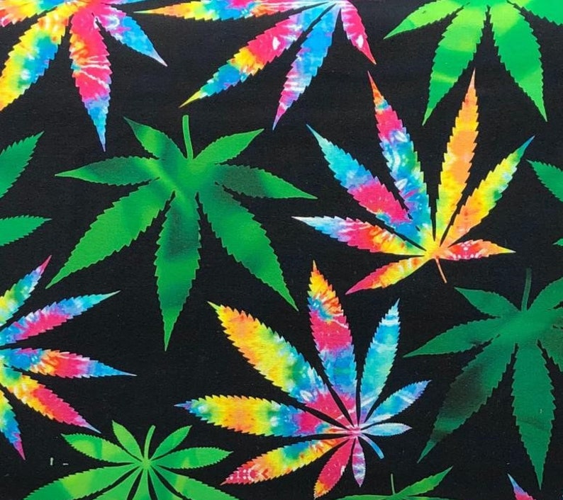 Cannabis fabric by the yard from David Textiles cannabis camo Etsy