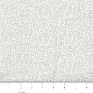 3 Yards white on white quilt back fabric 108 inches wide, white on white fabric, white floral fabric, quilt backing, #21302