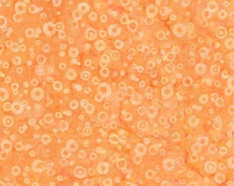 Peach batik fabric by the yard by Timeless Treasures, peach fabric by the yard, peach cotton batik fabric, #20286