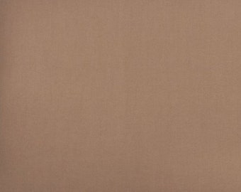 Taupe cotton fabric, solid tan fabric, solid fabric, solid cotton fabric, light brown fabric, #20155