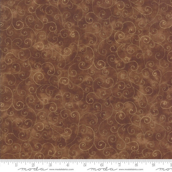 Chocolate Marble Swirls by Moda 9908 81, brown fabric, brown swirl fabric, brown fabric basics, brown cotton, brown fabric, #24073