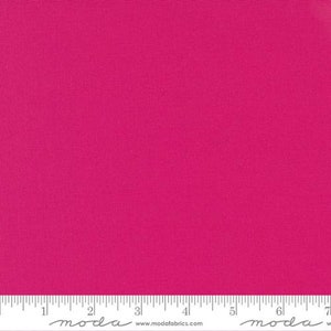 Moda Bella Solids in Shocking Pink 9900 223, solid pink cotton, pink Bella Solids, solid pink fabric, shocking pink fabric, #23662