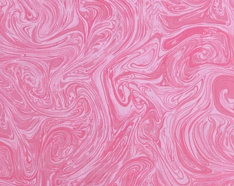 Pink fabric by the yard, pink swirl fabric, pink marble fabric, pink cotton fabric, pink blender fabric, #15090