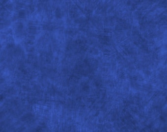 Royal blue fabric by the yard, blue cotton fabric, royal blue grunge paint fabric, blue cotton, royal blue blender fabric, #21117