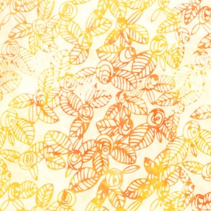 Yellow batik by the yard from Anthology Batiks, mellow batik, yellow fabric, yellow and orange batik, #20562