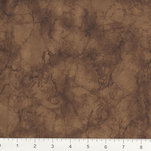 Brown fabric by the yard, brown marble fabric, brown cotton fabric, brown fabric basics, brown tonal fabric, brown blender fabric, #19238