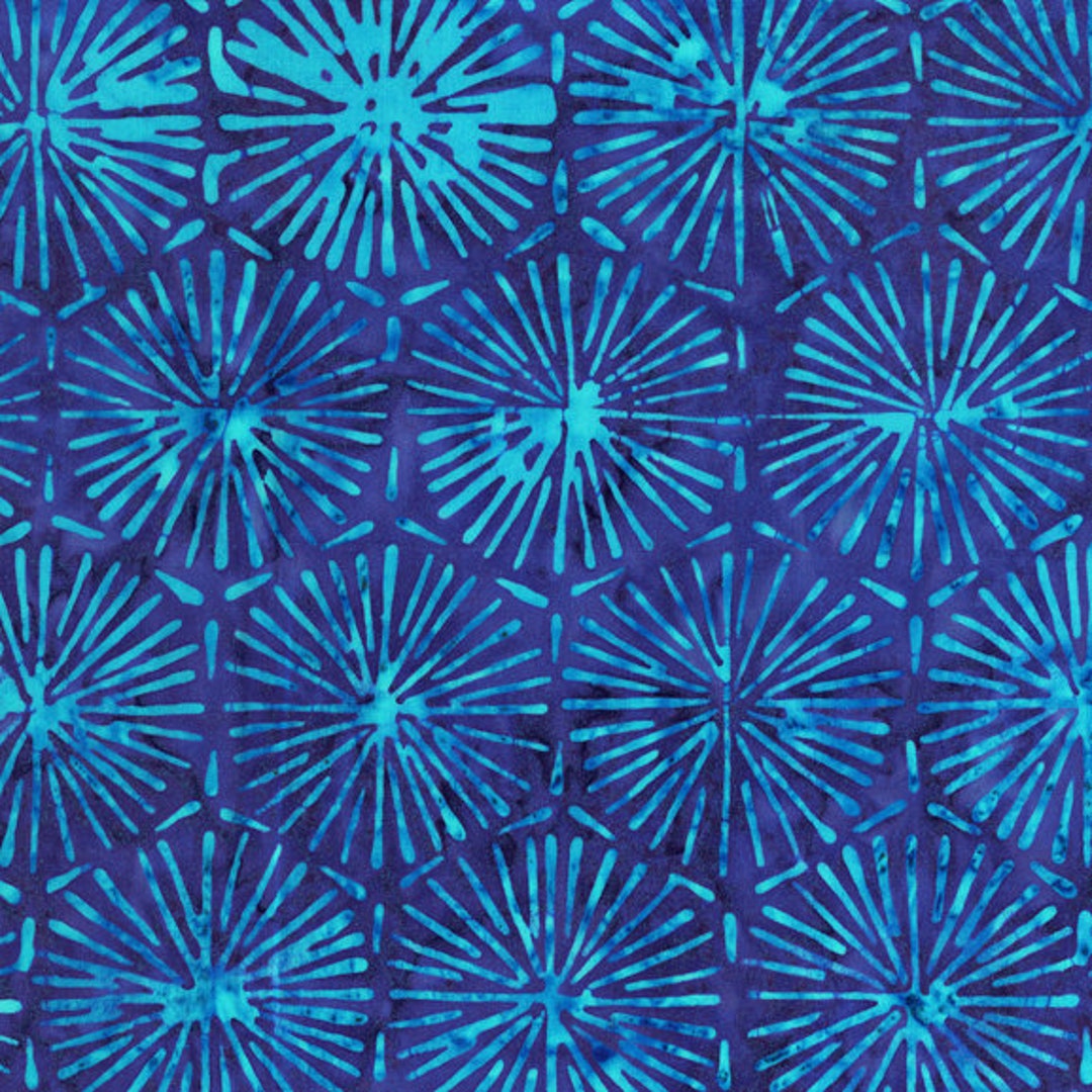 Blue Batik by the Yard From Anthology Batiks, Ultraviolet Batik ...