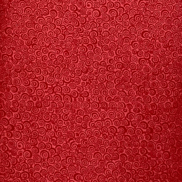 Red fabric by the yard, red swirl fabric, red cotton fabric, red fabric basics, red tonal fabric, red fabric basics, #20233