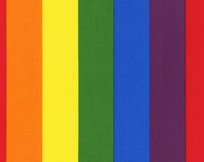 Rainbow Fabric by the Yard Pride Fabric Rainbow Cotton Etsy