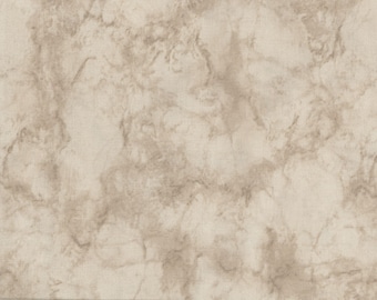 Light tan dark cream marble cotton fabric by the yard, #19248