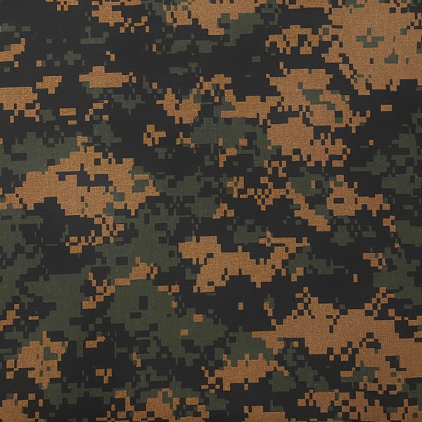 Army camouflage fabric by the yard, army camo, army digital camo, digital army camo, brown camo, green camo, olive camo, #21168