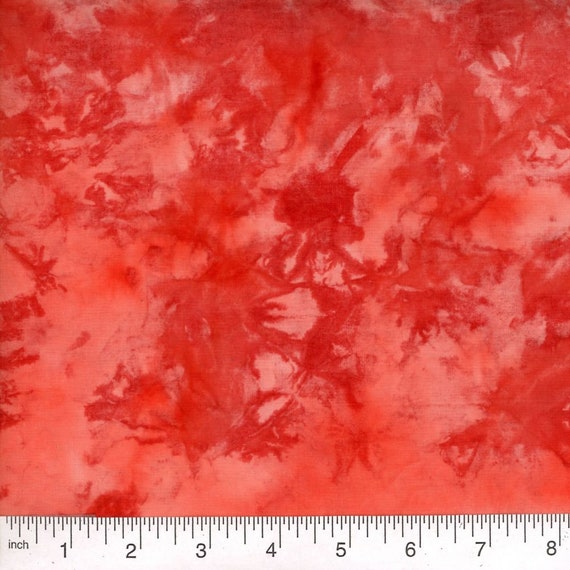 Orange Tie Dye Print Fabric by the Yard Orange Fabric 22235 Etsy
