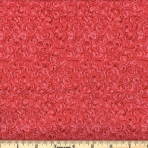 Red fabric by the yard, red swirl fabric, red cotton fabric, red fabric basics, red tonal fabric, red cotton fabric, #20503