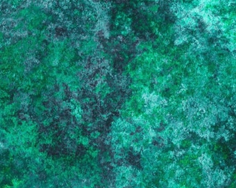 Blue green cotton fabric by the yard, #23413