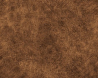 Brown fabric by the yard, brown grunge paint fabric, brown cotton, brown blender fabric, brown tonal fabric, brown fabric basics, #21199