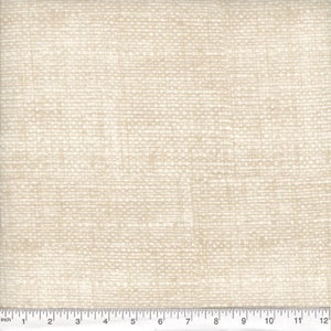 Off white cream burlap look cotton rustic fabric by the yard, #19105