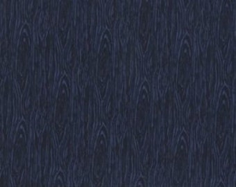 Navy blue fabric by the yard, navy blue wavy fabric, navy blue wood fabric, navy blue bark fabric, navy blue birch fabric, #18177