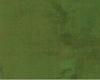 Moda Grunge in Olive Branch 30150 345, green fabric by the yard, Moda fabric, green grunge, olive green fabric basics, olive fabric, #25034