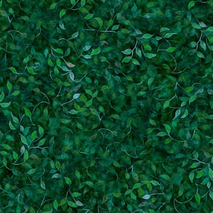 Green fabric by the yard Vine Dance fabric line digitally printed cotton, green fabric basics, green cotton, green floral fabric, #24243