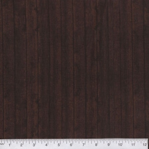 Brown fabric by the yard, brown rustic fabric, brown wood fabric, farmhouse fabric, dark brown fabric, brown cotton, #20465